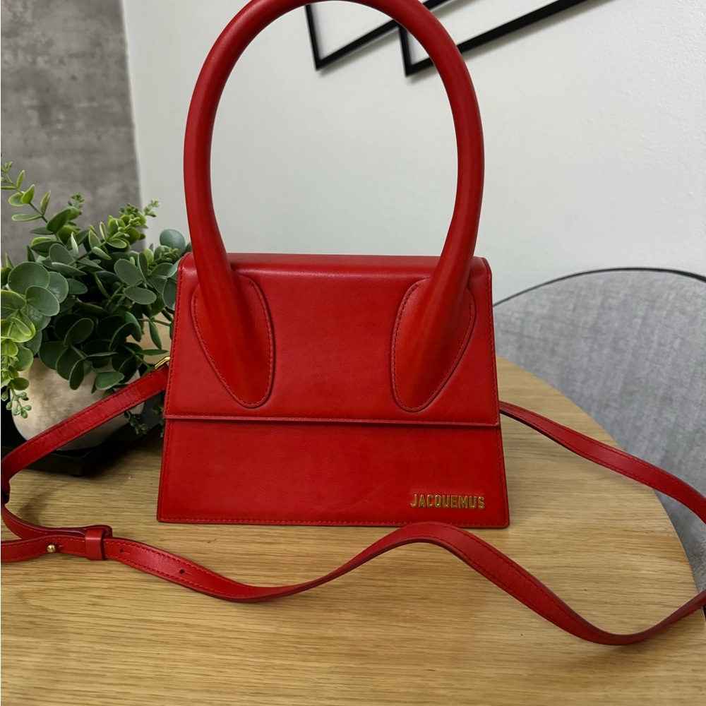 Jacquemus Red Crossbody Bag with Adjustable Strap